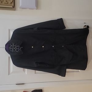 BERNARDO from Nordstrom Reversible Waterproof Geometric Print Jacket Coat Size L